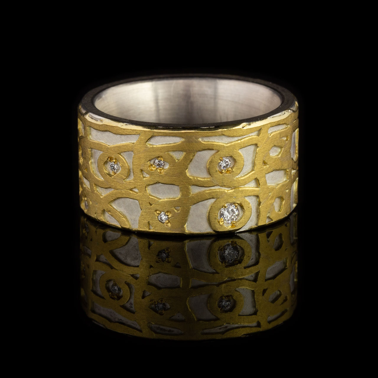 Ring-Srothotte-Feingold-Silber-Brillanten